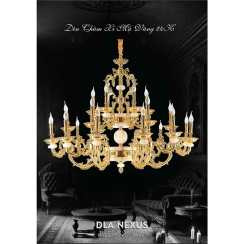 ĐÈN CHÙM XI MẠ VÀNG 24K - CNQT - 136 - 21